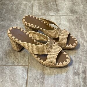 Carrie Forbes Raffia Sandals